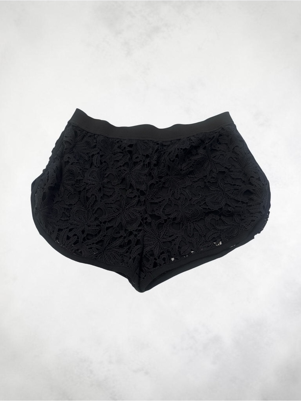 ASOS Black Floral Lace Overlay Shorts
